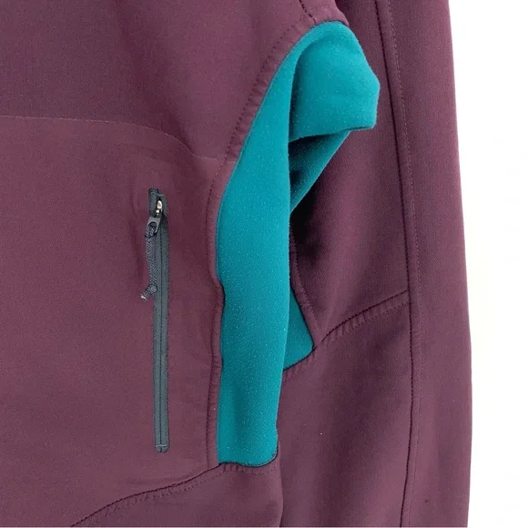 MOUNTAIN HARDWEAR Keele Hybrid Hoodie Purple Teal M - Picture 3 of 9